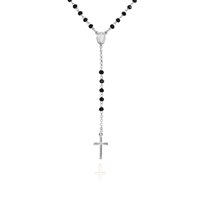 Collana Amen Rosari in Argento Onice CROBN4 - CROBN4